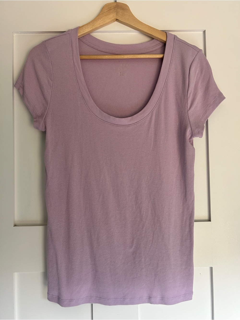 a new day Lavender Scoop Neck Short Sleeve Tee